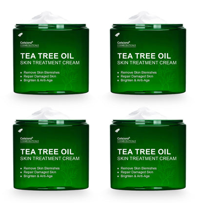 ✅Celsiora® Hudbehandlingskrem med tea tree-olje: Fjerner hudflekker, reparerer skadet hud, lysner huden og gir anti-aldring pleie ❤️‍🔥