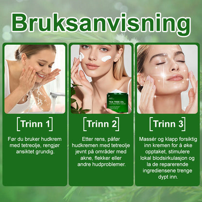 ✅Celsiora® Hudbehandlingskrem med tea tree-olje: Fjerner hudflekker, reparerer skadet hud, lysner huden og gir anti-aldring pleie ❤️‍🔥
